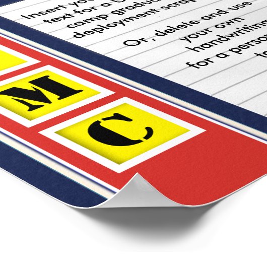 USMC Stars Photo Collage Poster (Hoek)