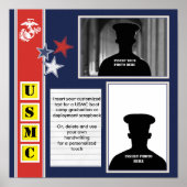 USMC Stars Photo Collage Poster (Voorkant)