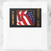 USMC-Sticker Rechthoekige Sticker (Tas)