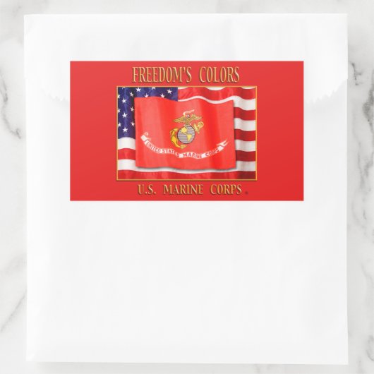 USMC-Sticker Rechthoekige Sticker (Tas)