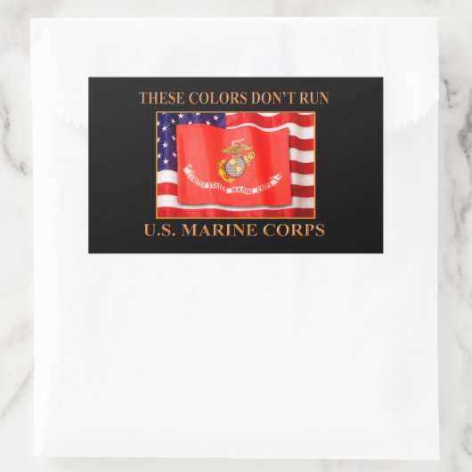 USMC-Sticker Rechthoekige Sticker (Tas)