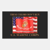USMC-Sticker Rechthoekige Sticker (Voorkant)