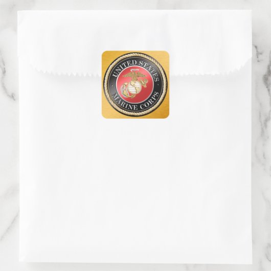 USMC-Sticker Vierkante Sticker (Tas)