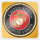 USMC-Sticker Vierkante Sticker (Voorkant)