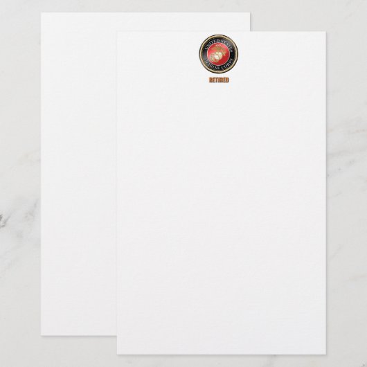 USMC Stickers Briefpapier (Voorkant / Achterkant)