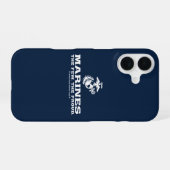 USMC The Few The Proud Logo Gestapeld - Wit iPhone 16 Hoesje (Achterkant horizontaal)