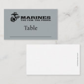 USMC "The Few, The Proud" stapelde zwarte Logo Plaatskaartje (Voorkant / Achterkant)
