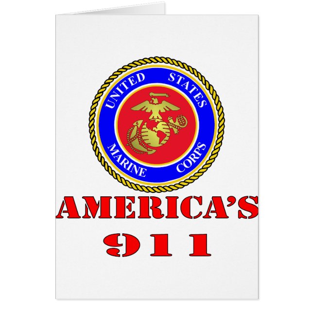 USMC United States Marine Corps America's 911 (Voorkant)
