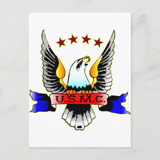 USMC van oude stijl Briefkaart (Voorkant)