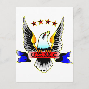 USMC van oude stijl Briefkaart