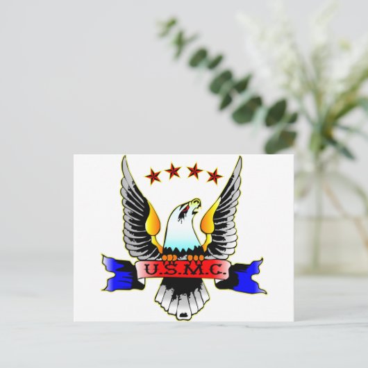 USMC van oude stijl Briefkaart (Staand voorkant)