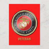 USMC Veteran Briefkaart (Voorkant)