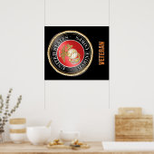 USMC Veteran-Poster Poster (Keuken)