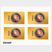 USMC Veteran Sticker USMC, U.S. Marine Corps, woos (Vel)