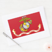 USMC-vlag Rechthoekige Sticker (Envelop)