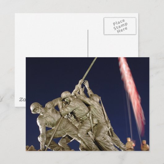 USMC War Memorial Briefkaart (Voorkant / Achterkant)