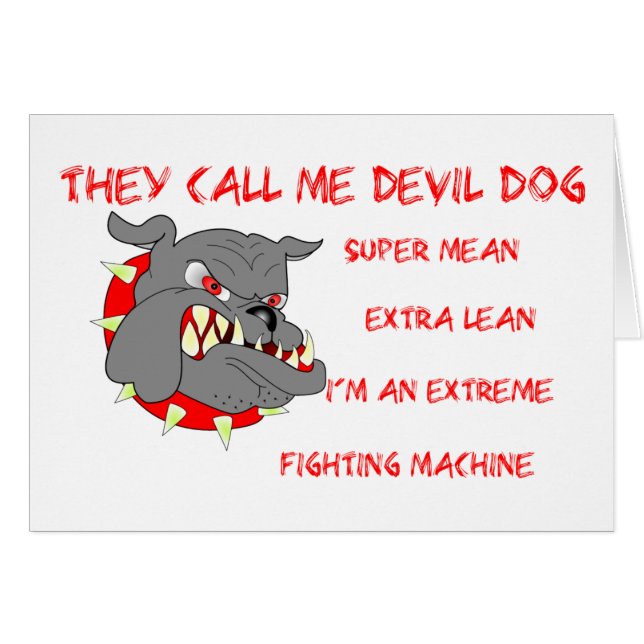 USMC Ze noemen me duivel-hond (Voorkant Horizontaal)