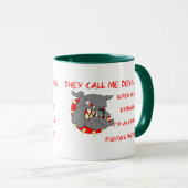 USMC Ze noemen me duivel-hond Mok (Voorkant rechts)