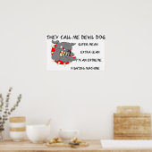 USMC Ze noemen me duivel-hond Poster (Keuken)