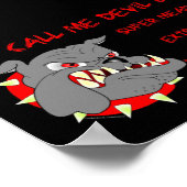 USMC Ze noemen me duivel-hond Poster (Hoek)