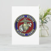USMC zegelkaart voor elke willekeurige gebeurtenis Save The Date (Staand voorkant)