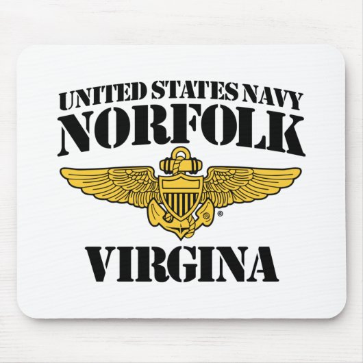 USN Norfolk Virgina Mousepad Muismat (Voorkant)