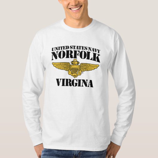 USN Norfolk Virginia T-shirt (Voorkant)