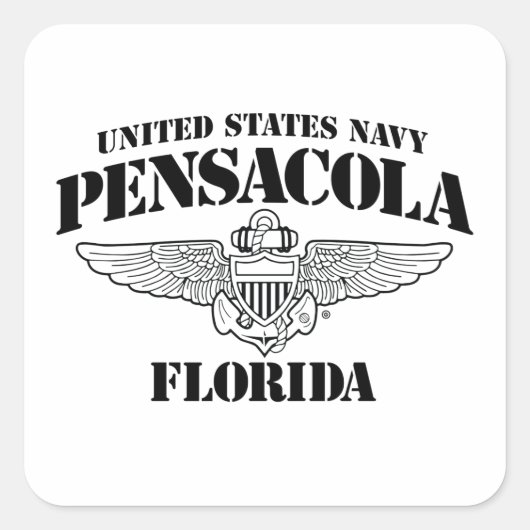 USN Pensacola Florida Sticker (Voorkant)