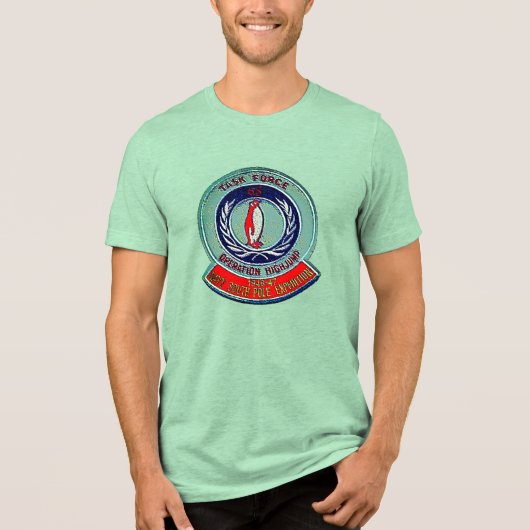 USN RETRO PATCH Tri-Blend SHIRT (Voorkant)
