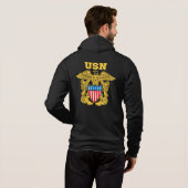 USN Rits Hoodie (Achterkant volledig)