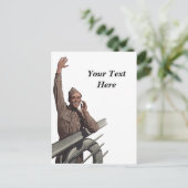 USN Sailor Out-kaart Briefkaart (Staand voorkant)