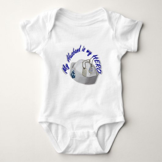 "USNAVYFANMERCH", "Husband/Hero T-shirt (Voorkant)