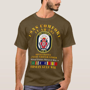 USNS Comfort TAH20 Gulfw Schip Linten T-shirt
