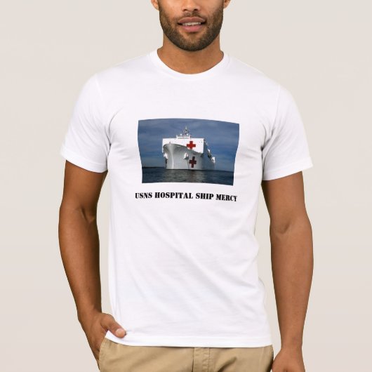 USNS Hospital Ship Mercy T-shirt (Voorkant)