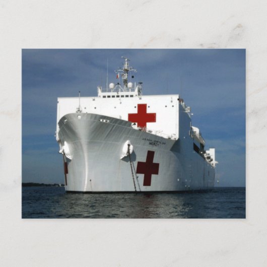 USNS Mercy Hospital Ship Briefkaart (Voorkant)