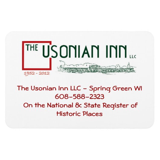 Usonian in aangepaste flexibele magneten (Horizontaal)