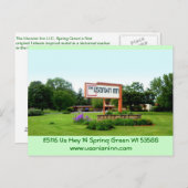 Usonian Inn briefkaart straatnaambordje (Voorkant / Achterkant)