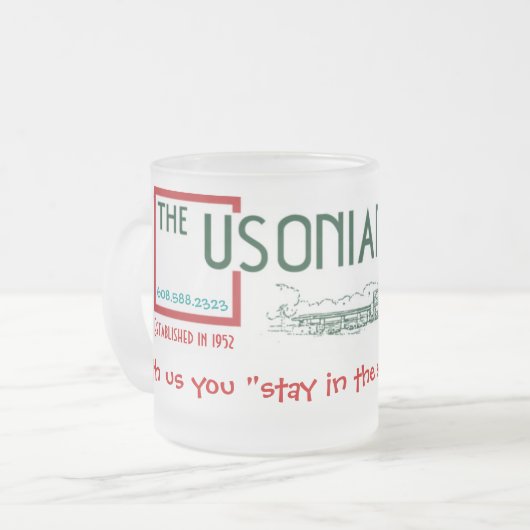 Usonian Inn logo - mok (Voorkant links)