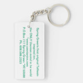 Usonian Inn sleutelhanger - straatbord (achterkant)