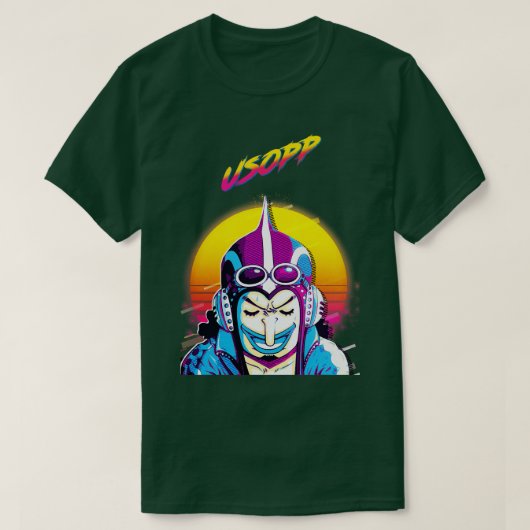 Usopp TShirtONE PIECE Usopp TShirtby 80sRetro T-shirt (Design voorkant)