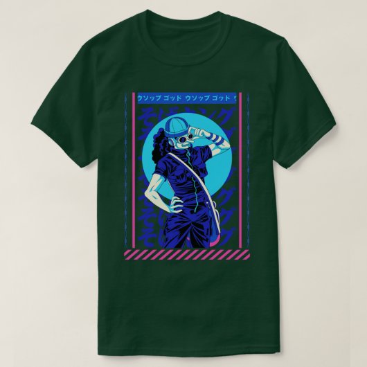 Usopp TShirtUsopp TShirtby Kakkoii Art T-shirt (Design voorkant)