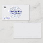 USPHS Commandant Visitekaartje (Voorkant / Achterkant)