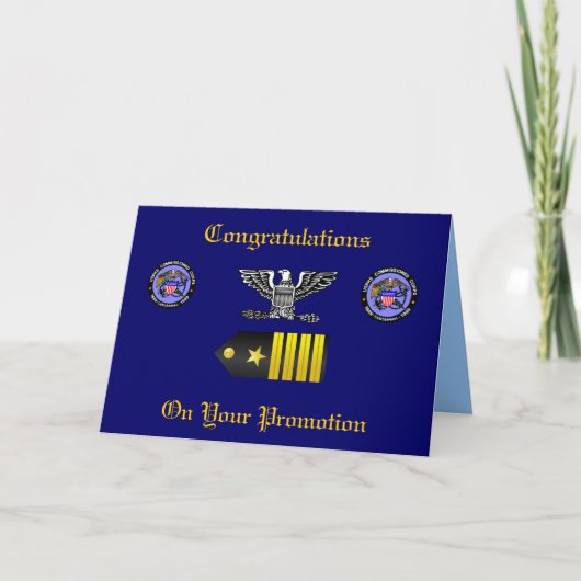 USPHS Commission Corps Captai Promotion Kaart (Voorkant)