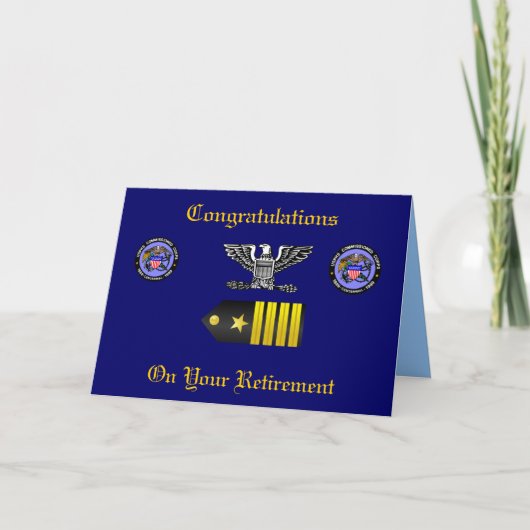 USPHS Commission Corps Kapitein Retirement Kaart (Voorkant)