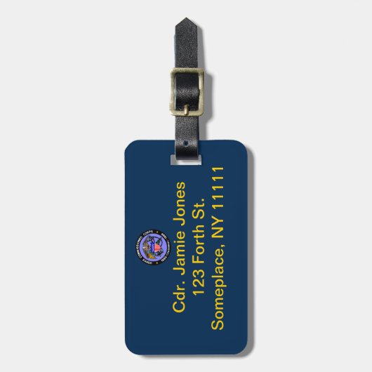 USPHS-Label voor handbagage Bagagelabel (Voorkant verticaal)
