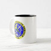 USPHS-Mok Tweekleurige Koffiemok (Voorkant links)