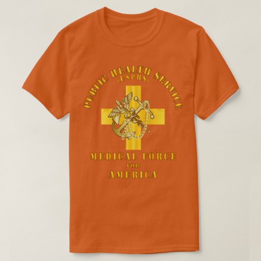 USPHS Public Health Service Medisch voor Amerika T-shirt (Design voorkant)