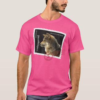 USPS Bedreigde Soort Mexicaanse Grijze Wolf Postma T-shirt