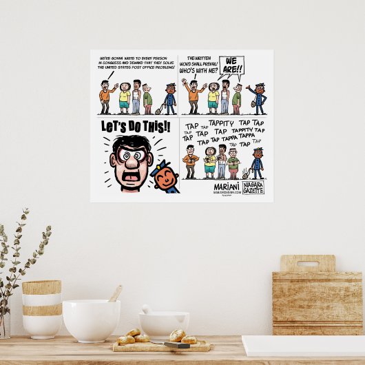 USPS Editorial Cartoon Poster (Keuken)