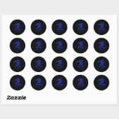 USPS rood wit en blauw stempel Ronde Sticker (Vel)